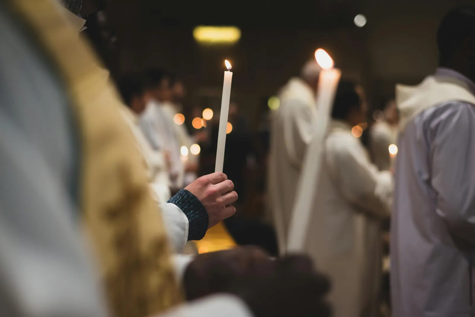 Candles in a church